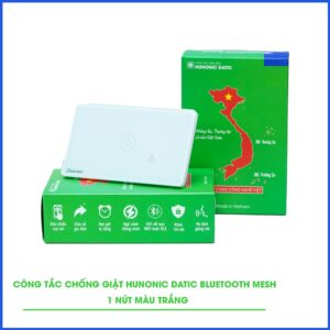Công Tắc Chống Giật BLE Mesh Hunonic Datic Màu Trắng
