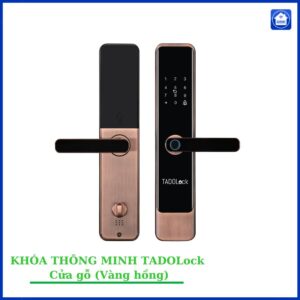 KHÓA THÔNG MINH TADOLock Cửa gỗ (Vàng hồng cổ điển)