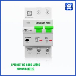 Aptomat Cầu Dao Wifi Thông Minh Đo Năng Lượng Hunonic Notec