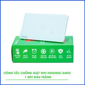 Công Tắc Chống Giật Wifi Hunonic Datic Màu Trắng